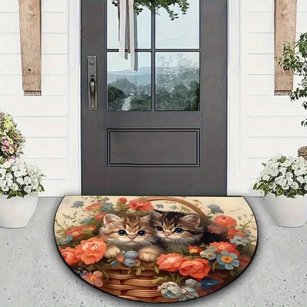 Cartoon Animal Bathroom Mat Dog Door Mat Quick Dry Cat Floor Mat  Laundry Room