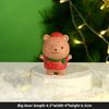 Christmas Small Animal Cute Handmade Ornaments, Santa Claus Snowman, Fox Desktop Resin Ornaments, Handicrafts
