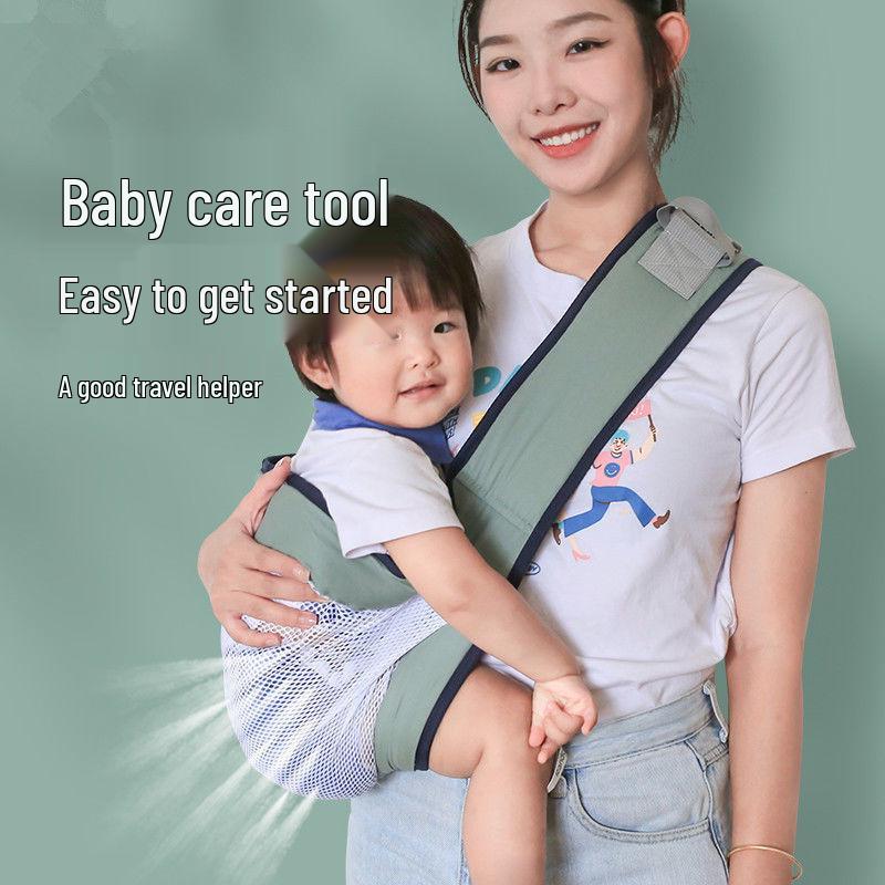 Портативная складная переноска для ребенка: Легкий, Дышащий, Поясной Стульчик-Переноска на Одно Плечо для Младенцев
