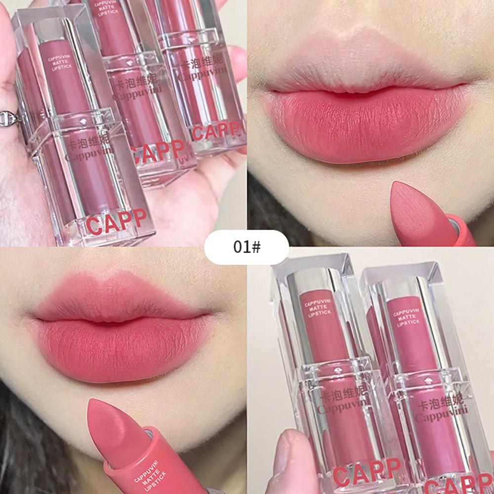 

CAPPUVINI Помада Матовая Бархатная Прозрачная Упаковка Макияж