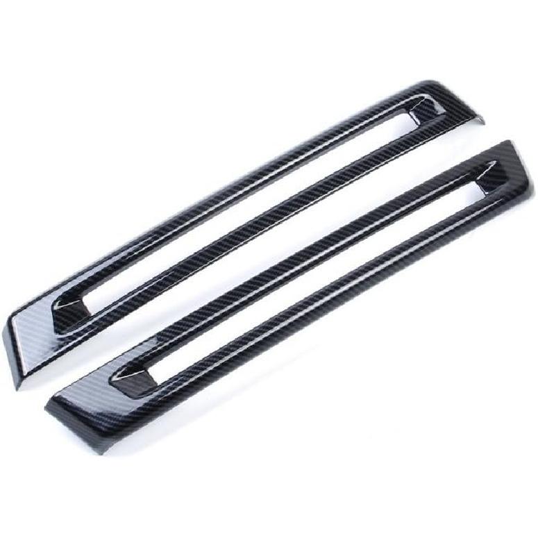 Carbon Fiber Look Rear Bumper Fog Cover Trims Accessories for 2014 2015 2016 2017 2018 2019 Chevrolet Corvette C7