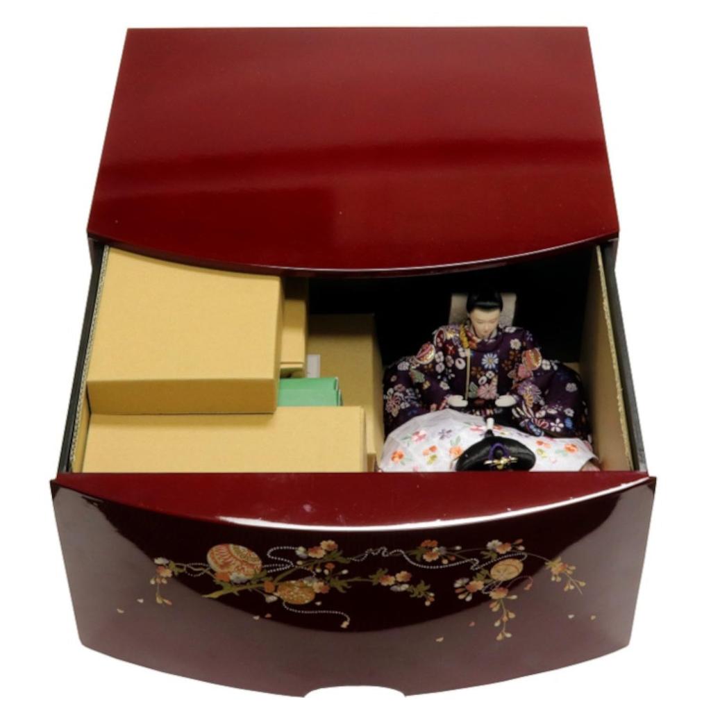 Hina Hina Prince Storage Storage Red Painted Storage Drawer Width 60 X Depth 40 X Height 55cm Doll, Doll, Decoration, Decoration, Box, Type, S2-20108Z