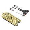 420 Motorcycle Chain 120 Links Steel 6 Master Links Roller Chain Replacement for CRF150 Grom 50ml 70ml 90ml 110ml 125ml