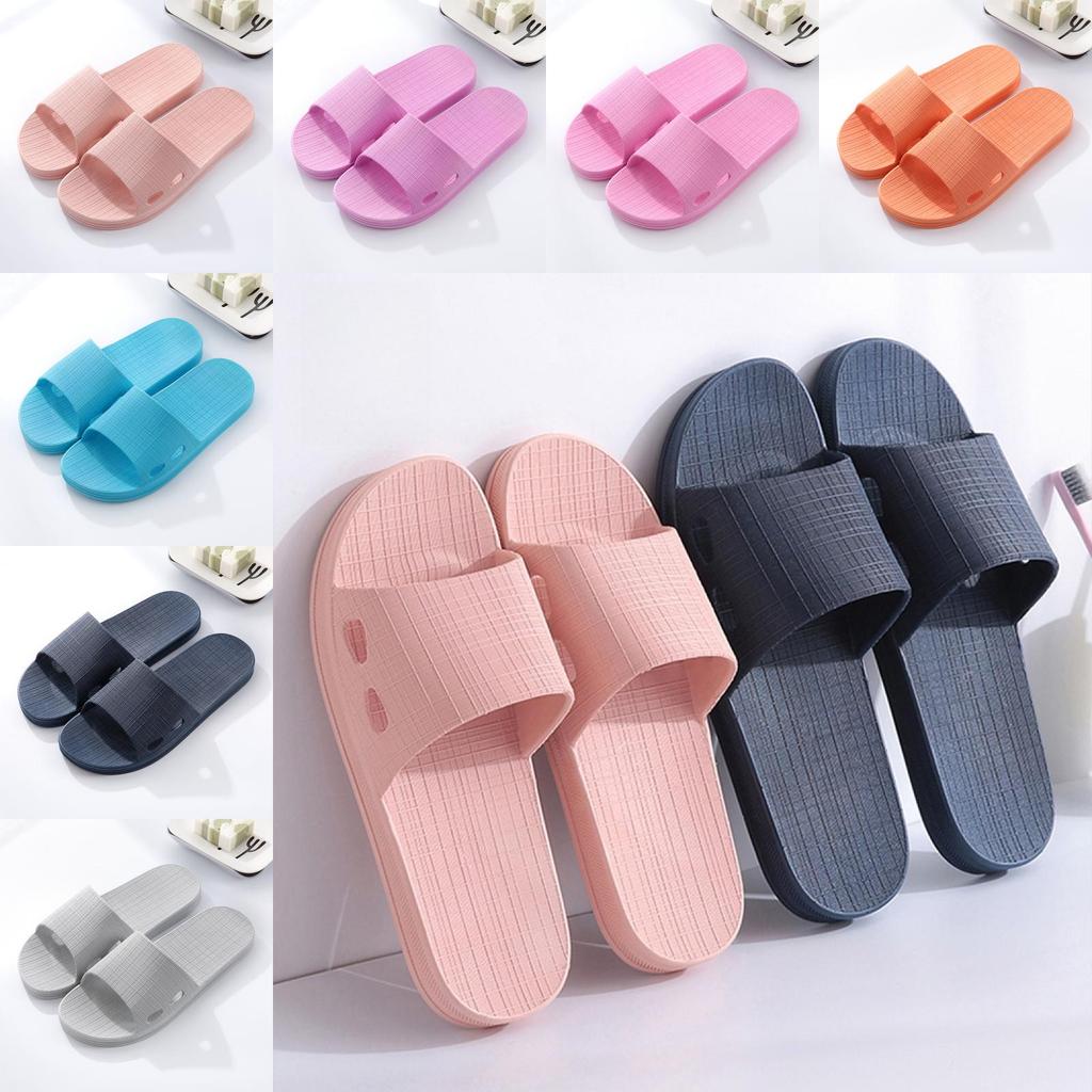 Summer Ladies Indoor Nonslip Pvc House Slippers For Couples Comfortable Shower Footwear