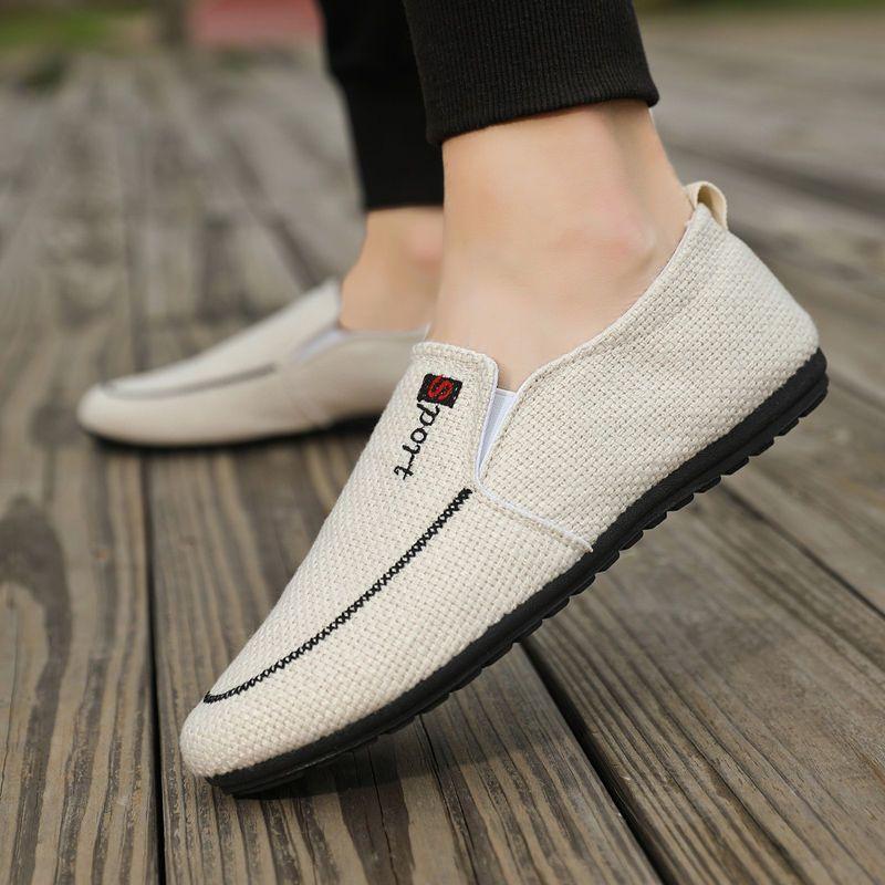 Fashion Casual Shoes for Men Alphabet Flat Sneakers Breathable New In Legitimate Promotion Fashion 2025 Man Shoe Adults Trend Deals Work