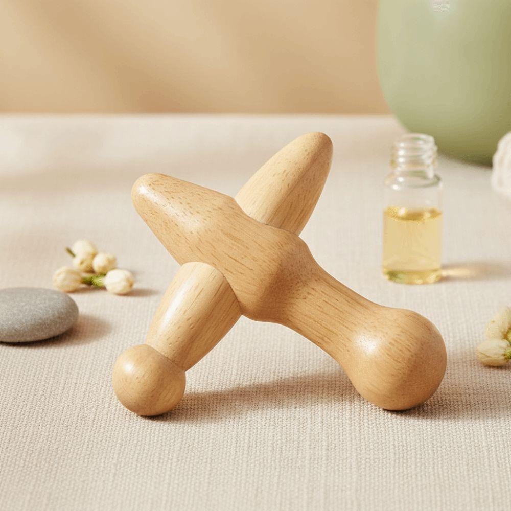 Handheld Wooden Foot Massage Stick Wood Trigger Point Massager Full Body Relaxation
