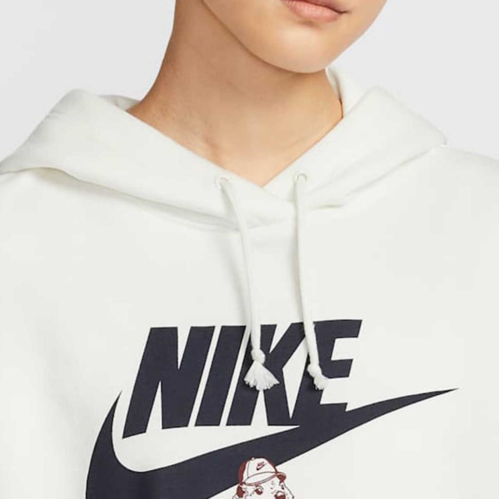 Nike Sweatshirts Women's White Hooded Moderate Regular HV1745-133