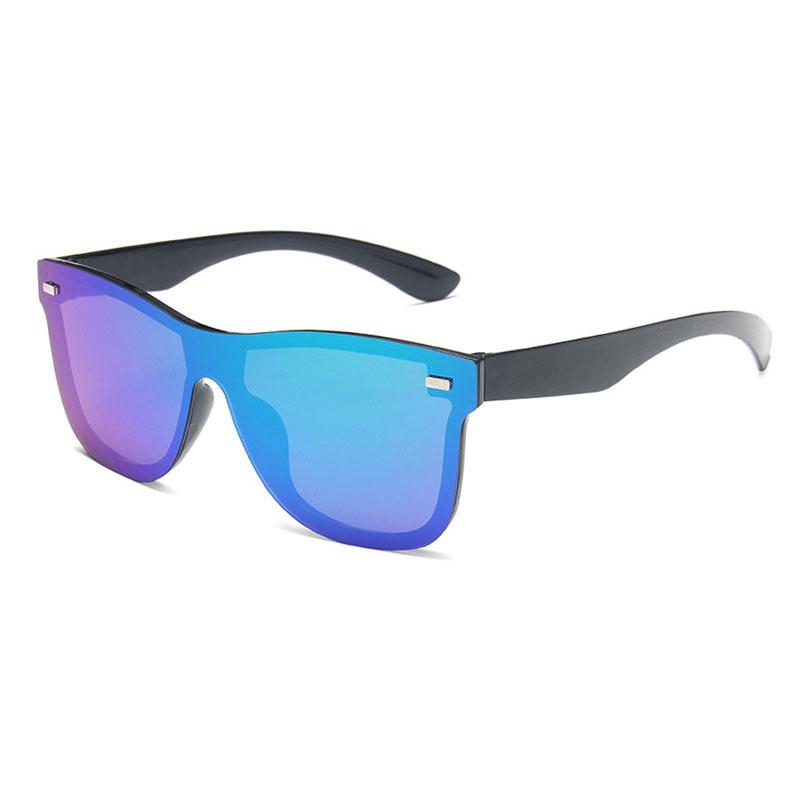 New Square Mirror Sunglasses Men Women UV400 One Piece Lens Fashion Brand Design Driving Eyewear Sun Glasses