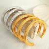 Fashion Wind Titanium Steel C-Shaped Round Bracelet Wide Version Glossy Bracelet Bracelet