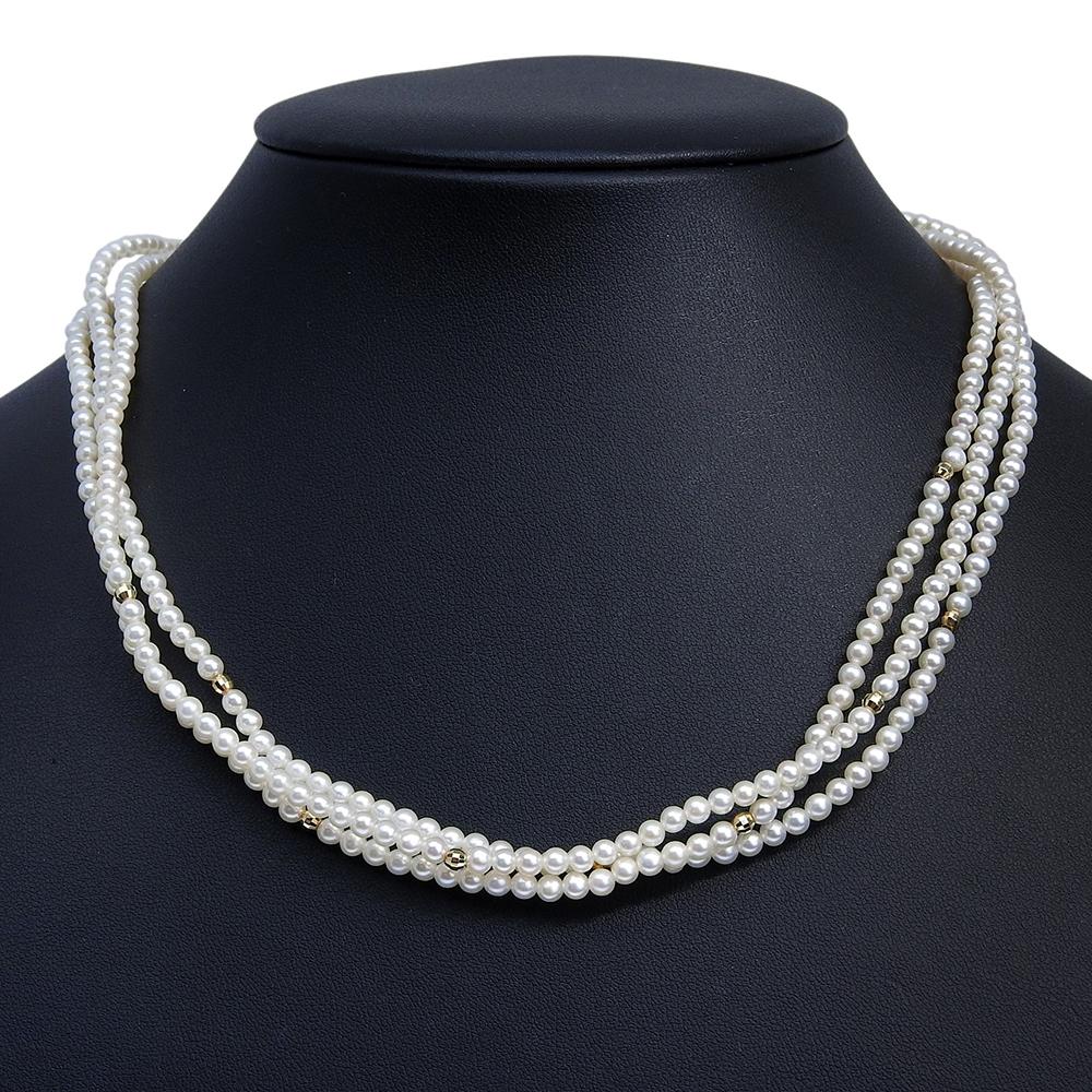 Necklace Pearl/K14 Yellow Gold 25g _ Used