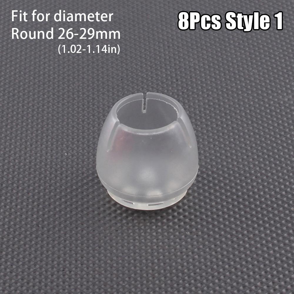 8 Stück Anti-Rutsch Tisch- und Stuhlbein-Kappen Verschleißfeste Möbelbeine Bodenschutz-Pads Verdickte PVC Transparente Beinabdeckungen