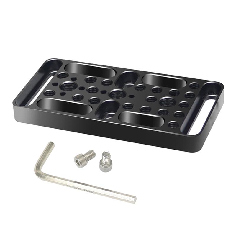 

Camera Cheese Mounting Plate Universal Top Plate Applicable for Mini Gimbal Stabilizer Shoulder Rig System Expansion 1