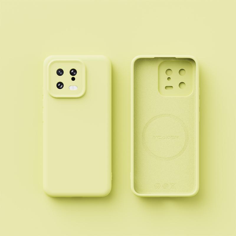 Xiaomi 13 12 Pro 12x 12s İçin Kablosuz Şarj Magsafe Yumuşak Sıvı Silikon Telefon Kılıfı Manyetik İnce Cilt Koruma Kapağı