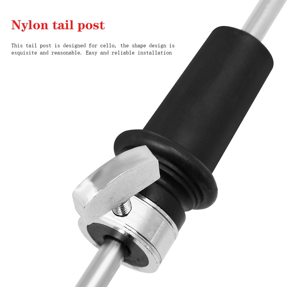 LN192 Cello-Endpin Cello-Saitenhalter 4/4 Cello-Ständer Metall + Nylon-Saitenhalter Musikinstrumenten-Ständer Zubehör Ersatzteil 19,9 Zoll