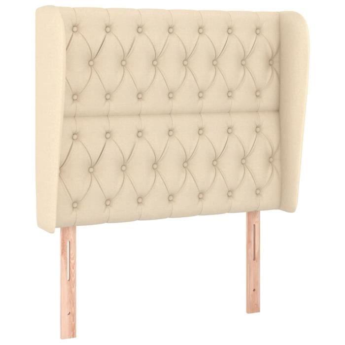 VidaXL Headboard with Ears Cream 103x23x118-128 Cm Fabric3118287