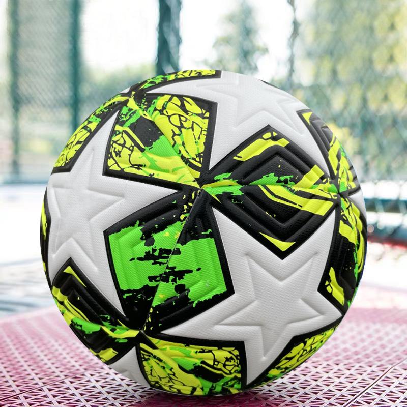 PU Adhesive Soccer Ball Size 4 Size 5 Indoor Outdoor Training Football Wear-resistant Anti-slip Teenagers Adults Practicing Ball