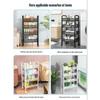 Multi-Layer Movable Kitchen Rack: Floor-Standing Storage Cart for Fruits & Vegetables
