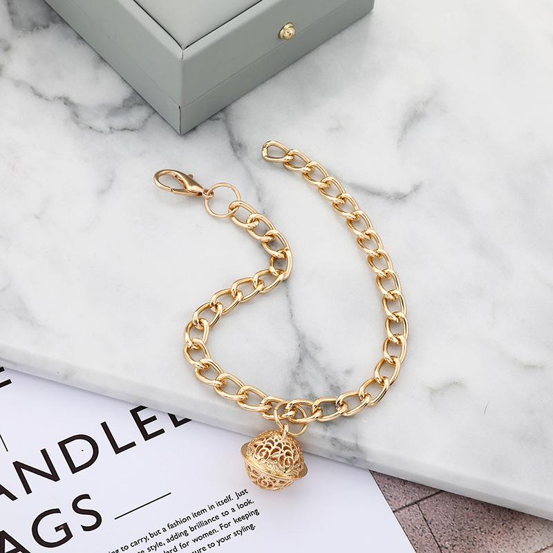 Not Fade Aluminum Cat Accessory Small Dog Puppy with Bell Dog Gold Chain Pet Chain Cat Collar Dog Necklace