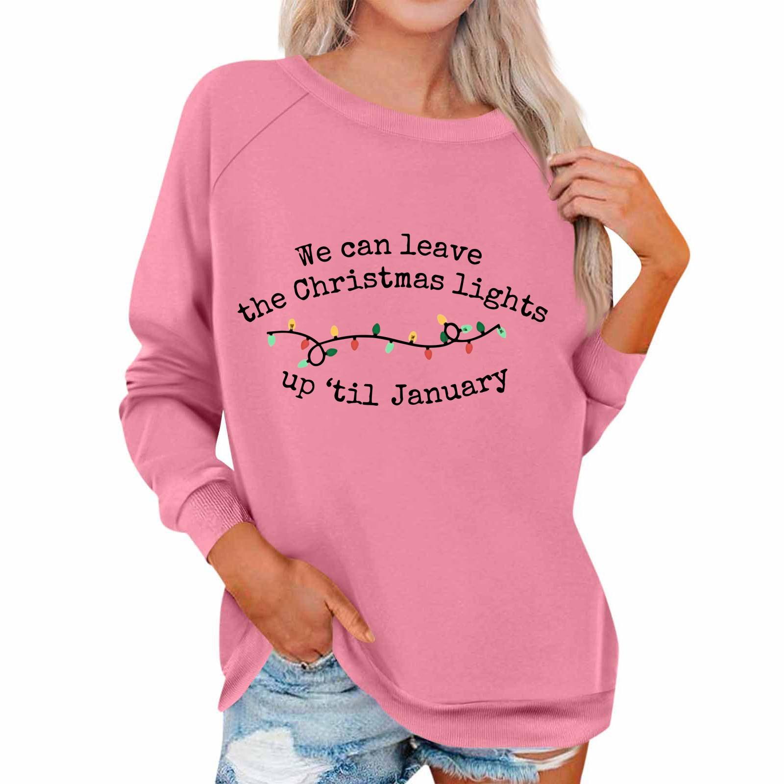 

Женская модная повседневная однотонная толстовка с длинным рукавом XL розовый