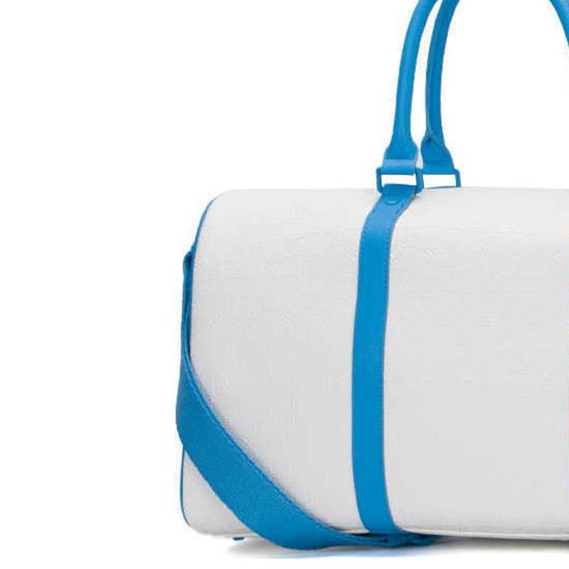 Jordan Polyester Travel Bag Medium Unisex White & Blue Jordan JD2443027AD-003