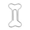 12 Pcs Creative Bone Shape Paper Clips Funny Bookmark Marking Document Organizing Clip