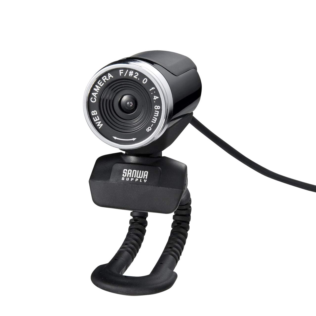 

Sanwa Supply CMS-V37BK USB-Connected FULL HD 2 Megapixel Webcam with Built-in Microphone, Black