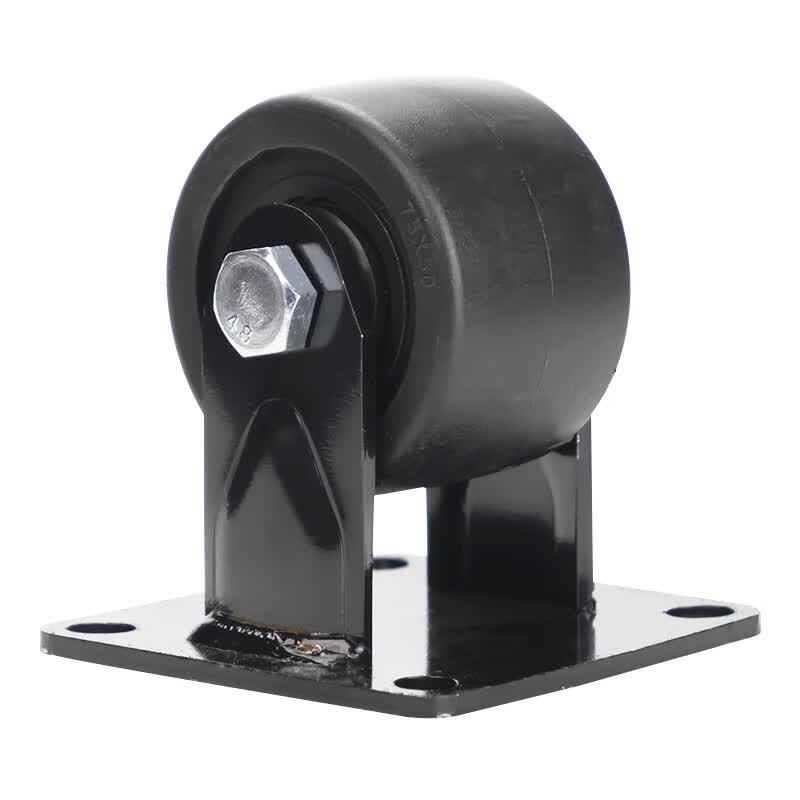 HASTAC Heavy-Duty Low-Profile Fixed Caster Wheel