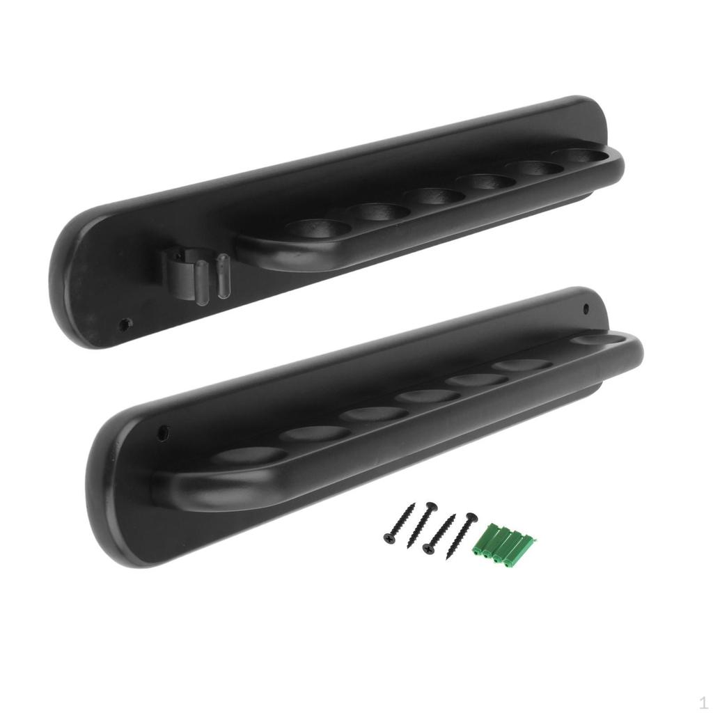 Pool Cue Rack Billiard Wall Mount Rod Holder for Players
