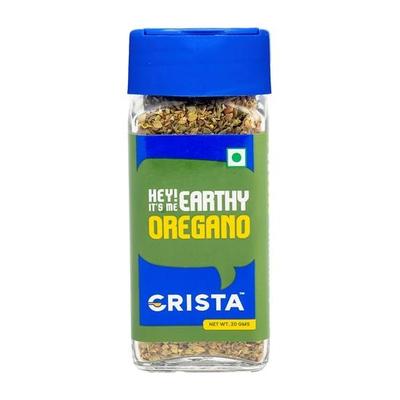 CRISTA 20 Gms Earthy Oregano | Oregano Seasonings for Pizza, Pasta, Salads | Zero Added Colours, Fillers, Additives & Preservatives