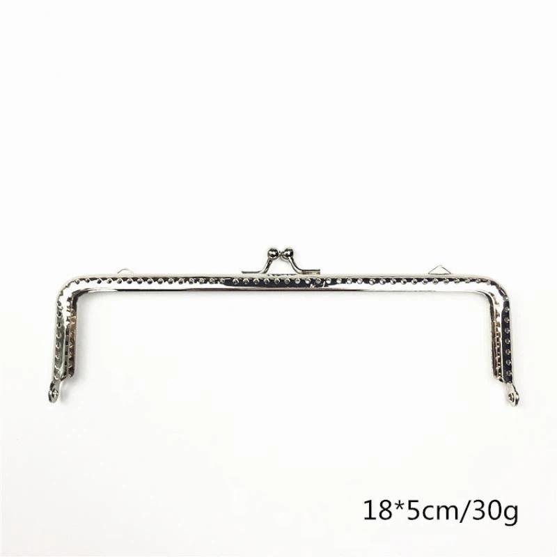 Rustproof Metal Purse Frame Kiss Clasp Vintage Bag Lock Hardware for Handmade Clutch Wallet Production