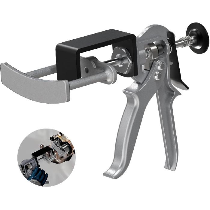 Dual Piston Brake Caliper Compressor, 25750 Brake Pad Spreader Compatible With Most Cars And Light Trucks, Disc Brake Pad Separator Tool