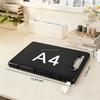 New PP Material A4 Document Box Plate Clip Office School Information Storage File Folder Clipboard Storage Box