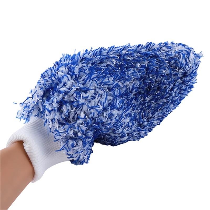 Wash Tool Car Wet and Dry Cleaning Gloves Care Fiber Mitt