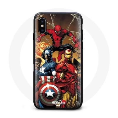 Coque - MANIACASE - Iphone XS Max - Spiderman - Souple - Protection Contre Les Chocs