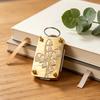 Mini Blomsterpresse Nøglering Metal Bærbar Mikroblomster Tørrepresse Sæt med 20 Papir Håndlavet Blomsterbevaringsværktøj til Vandreture
