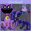 Terrifying Purple Cat Monster With Big Smiling Mouth Plush Toy