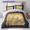 Cartoon Pattern Bedding Quilt Set Quilt Cover Pillowcase Home Decoration Birthday Gift (1 * duvet cover + 2 * pillowcase, without core)