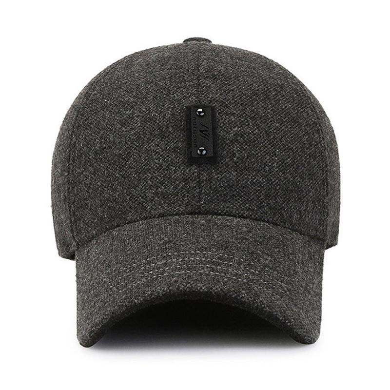 Podzim Zima Pánská čepice Velvet Silná Baseballová čepice Outdoorové sporty Ochrana sluchu Bavlněná čepice Peak