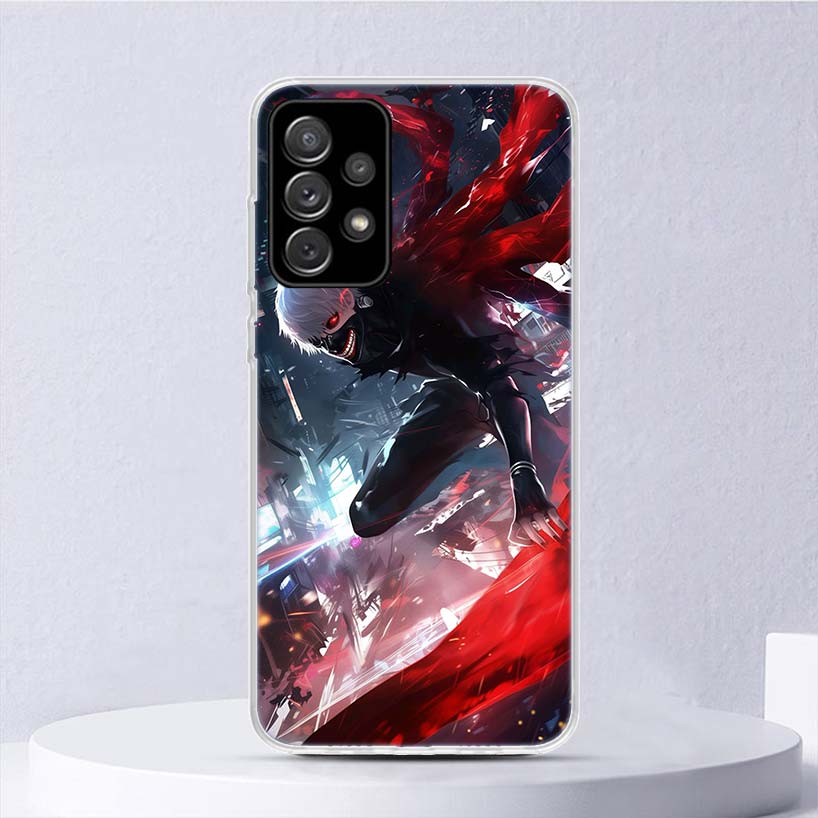 G-Ghoul Tokyo Kaneki Ken Soft Case For Samsung Galaxy A17 A16 A26 A36 A56 A15 A14 A13 A55 A54 A53 Phone Cover A25 A35 A24 A34 A2