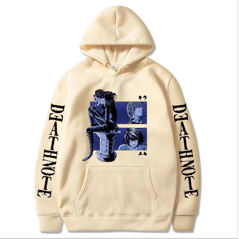 Autumn Anime Death Note Ryuk Graphic Printed Hooded Men Women Manga Hoodies Sweatshirt Harajuku Unisex Streetwear