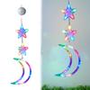3 Pack Window Hanging Light with Suction Cup Christmas Indoor Star Window Light Battery Operated Christmas Home Shop Party Gifts