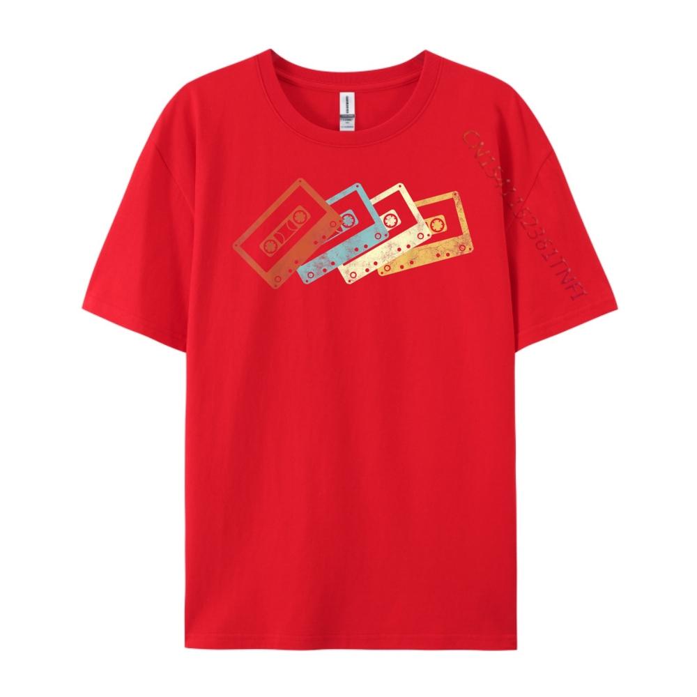 Retro Mixtape Cassette Mens Designer Clothes Mens Gifts Fashion T Shirt Unisex Luxury T-Shirt St Patrick's Day