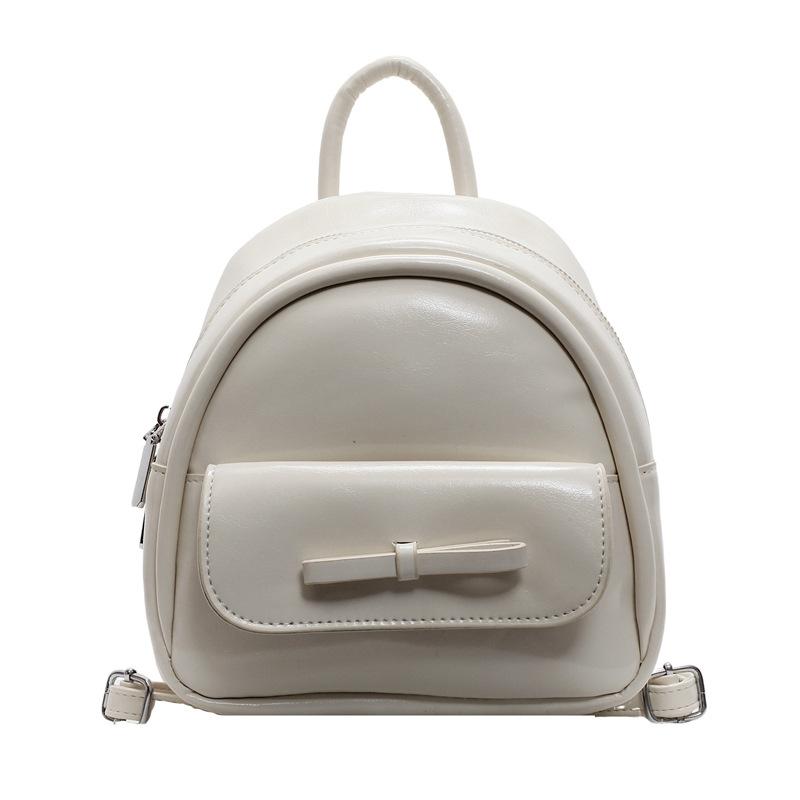 Korean version of fashion portable small bag women's 2025 new bow backpack casual schoolbag