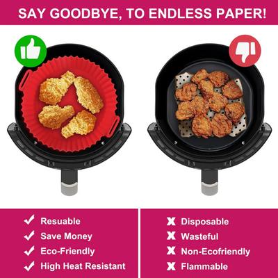 Reliable Fryer Silicone Pad Anti-scratch Bakeware BPA Free Kitchen Dining Room Baking Pan Roasting Tool for Daily Use