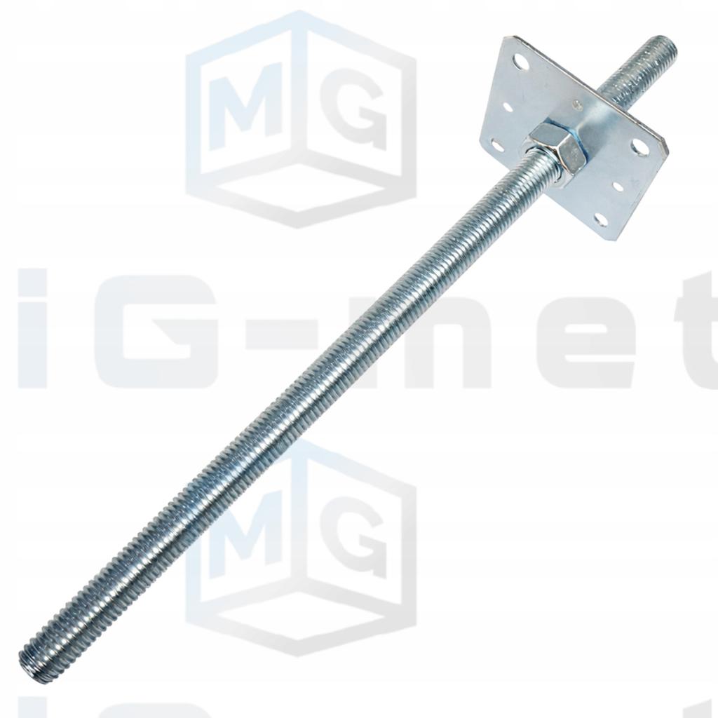 Post Base Adjustable Anchor 110X500 Rod M24