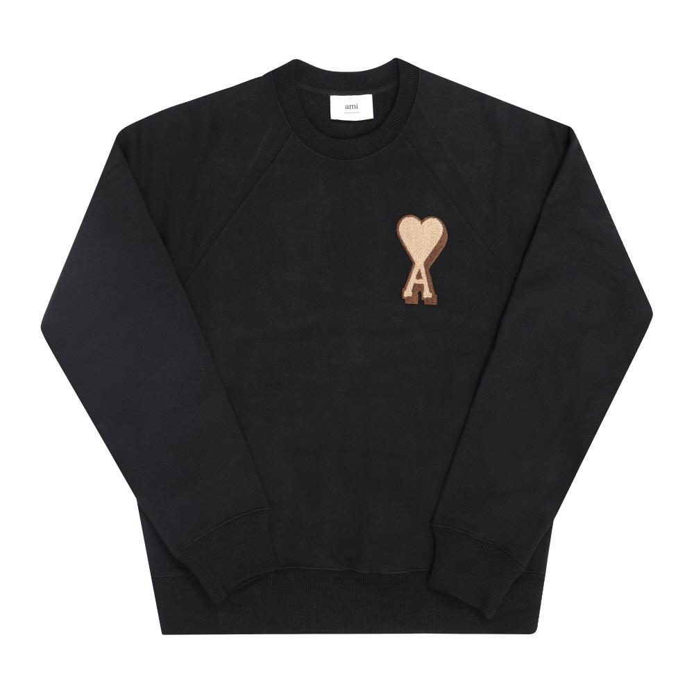 TrendMecca Watches Ami Groot Hart Logo Badstof Patch Unisex Sweatshirt 747 001 USW771 747 001 (Xl)