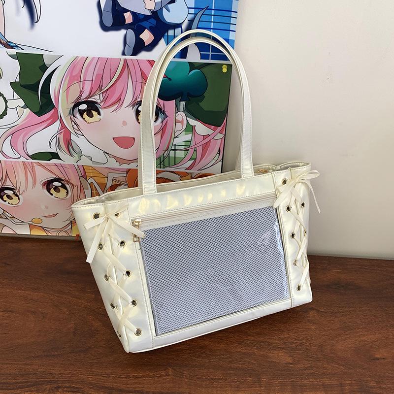 Large Capacity Cross-Border Japanese Anime Ita Bag with Bow Ribbon - Single Shoulder and JK Tote Style