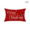 Merry Christmas Cushion Case Red Cushion Cover Throw Pillow Case Sofa Home Decorative Pillows Cover New Year Pillowcase Gift