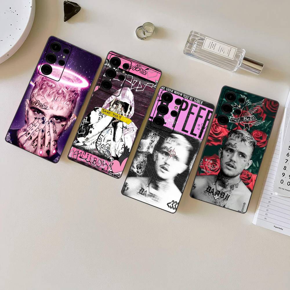 Emo Rapper Lil Peep Phone Case For Samsung S 24 Fe 25 Ultra Plus 20 Lite 21 30 22 23 24 22 Ultra 5G Fundas