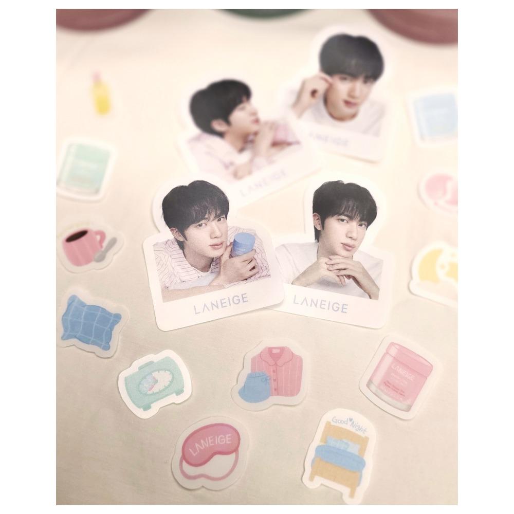 Sleeping Mask & Travel Kit with BTS JIN Special Gift – Sticker Pack or Mini Photobook